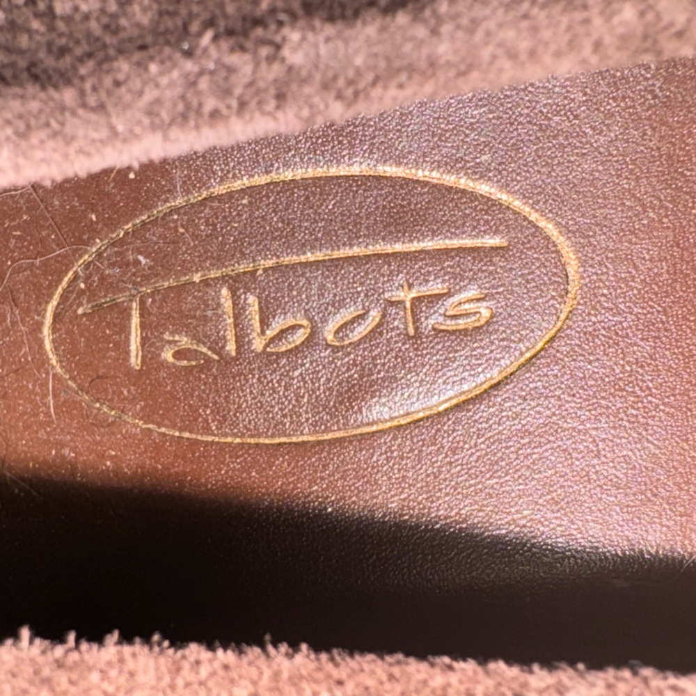 Talbots Two Tone Brown Suede and Calf Hair Loafer size 8 - Picture 3 of 9